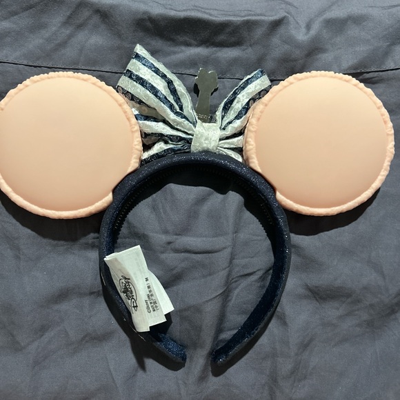 Disney Navy and Pink Macaron Minnie Ears Headband - Picture 2 of 2
